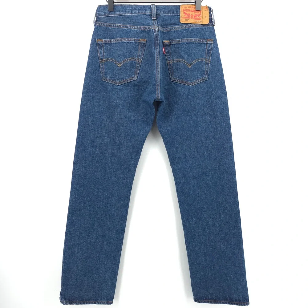 Levi's Mens Jeans 501 Original Fit 30x32 Blue Medium Wash Denim Classic‎ Rugged